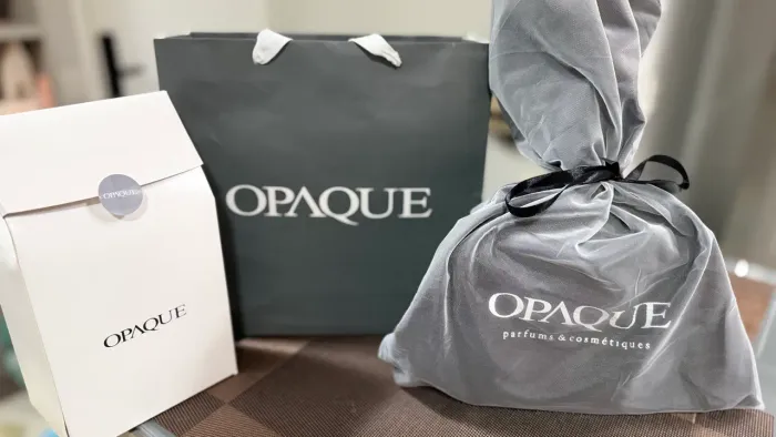 embalagem presenteáveis para perfume, com caixa, saco e sacola opaque, original, novo