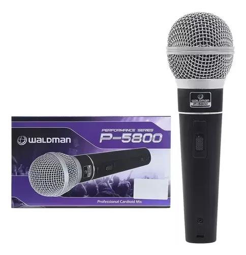 Microfone Karaokê Séries Waldman K-5800 (Novo - Na Caixa)