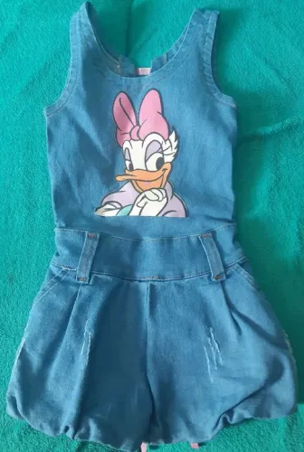 Macacão Jeans Margarida Tam 3-4 anos