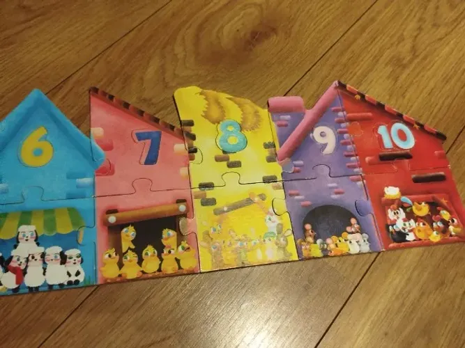 Quebra cabeça infantil números