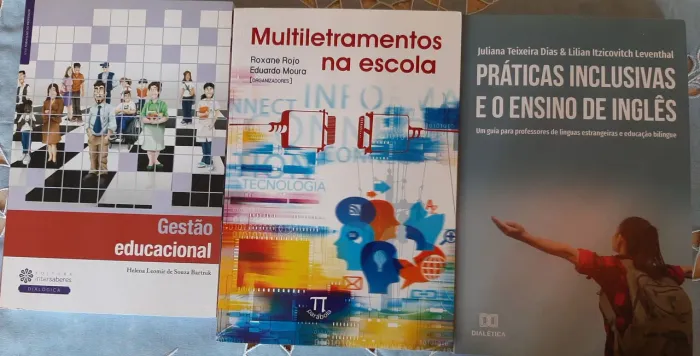 Combo 7 Livros sobre educação: gestão, multiletramentos e ensino de inglês