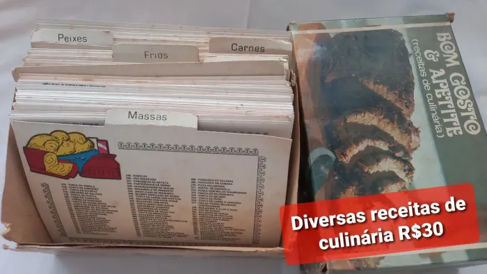 Kit com Receitas de culinária