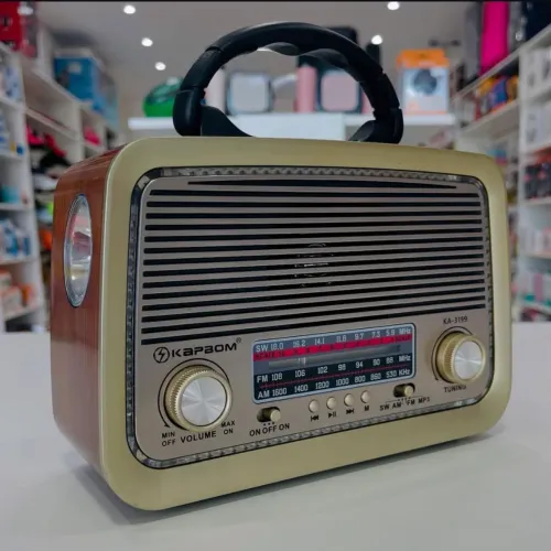 Rádio Retro Portátil Kapbom KA-3199