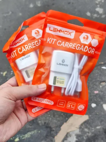 Carregador Turbo Power Novo (Tipo C/ Micro Usb/ iPhone) - Garantia