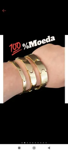 Bracelete Moeda Antiga