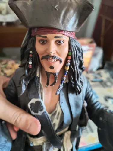 Boneco Jack Sparrow - Piratas do Caribe 1/4 Neca