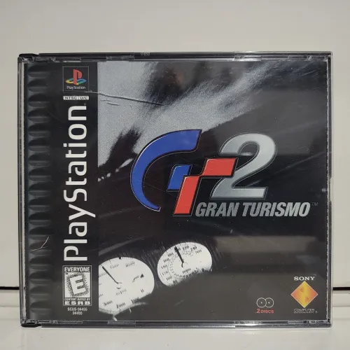 Gran Turismo 2 PS1 Original Black Label Americano Usado Raro Mídia Física