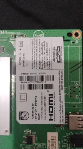 Placa para tv Philips 50 pol