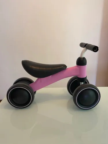 Bicicleta de equilíbrio 4 rodas Buba Rosa