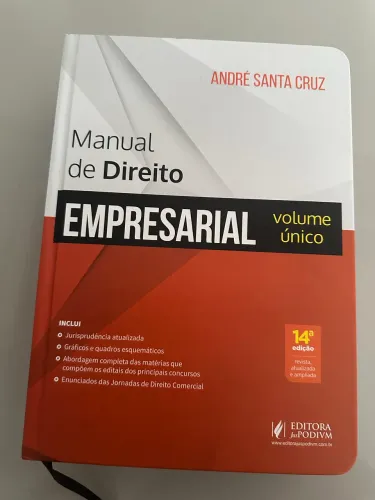 Manual de Direito Empresarial - André Santa Cruz (14ª Ed.) - Nunca Usado!