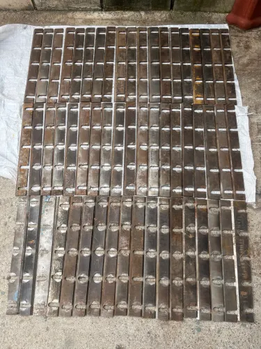Lote de 56 facas para desengrosso 50cm (eixo quadrado) 