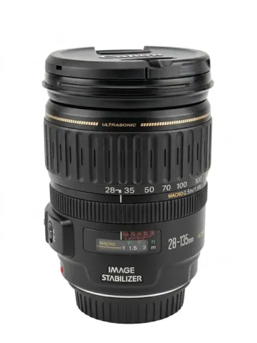 Lente Canon 28mm 135mm com estabilizador, usada lente TOP