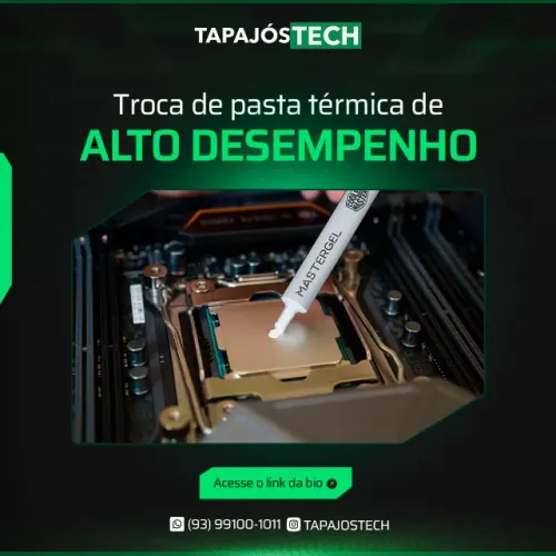 Aplicação de Pasta Térmica de Alta Performance em Notebook e PC
