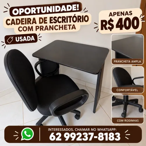 Mesa e cadeira