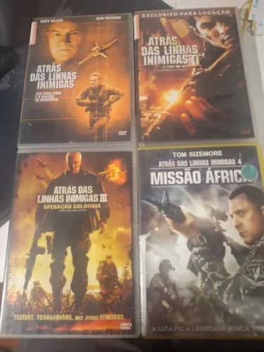 ATRÁS DAS LINHAS INIMIGAS 1,2,3,4 - DVDS ORIGINAIS - R&C DVDS