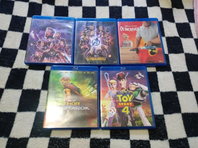Blu Ray Toy Story, Os Incríveis e Vingadores
