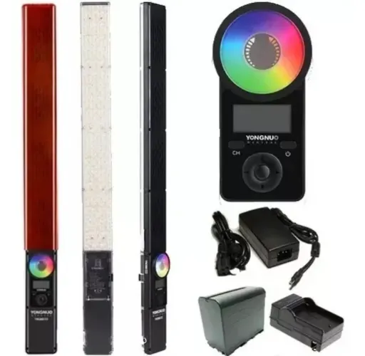 Iluminador Led Bastão Yn360 lii + Bateria tcarregador+ Fonte