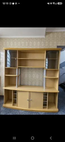 Estante cristaleira com rack para Tv