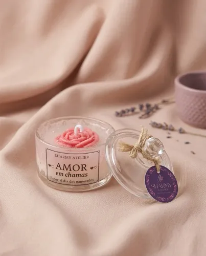 Vela Aromática Dia dos Namorados 