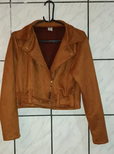 Jaqueta camurça 42/44 $45