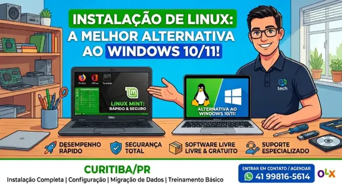 Instalação de Linux | Alternativa ao Windows 10\11 + Suporte