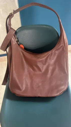 Bolsa Maria Tangerina Gota Fivela Maxi - cor Cinnamon