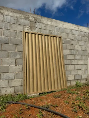 Portão de aço 3,00x2,00m com fechadura!