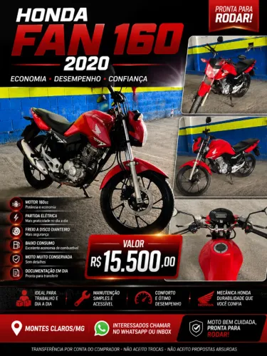 HONDA CG FAN 160 2020