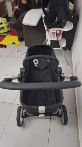 Carrinho Moisés Galzerano sem capota frontal + bebe conforto