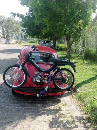 Suporte para Fusca para transporte de moto