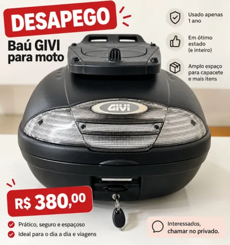 Baú Givi para moto
