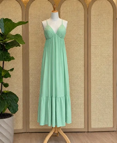 Vestido verde menta
