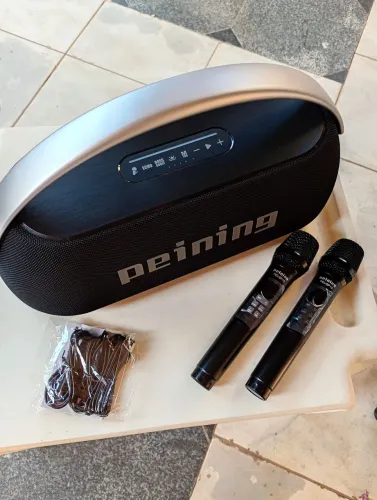 Caixa de som Boombox 100wts de potência, função de reforço de graves Power bass,