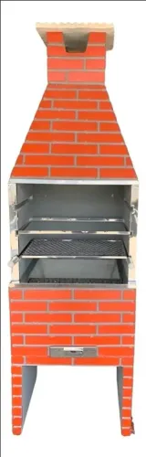Churrasqueira pré moldada tipo tijolinho. 0,65L x 2,25A