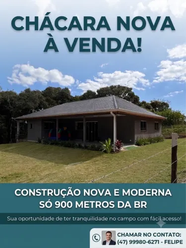 CASA NA CHÁCARA A VENDA! Mandirituba/PR - 380.000,00