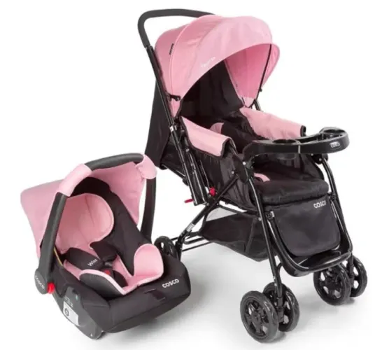 Kit carrinho + bebê conforto 