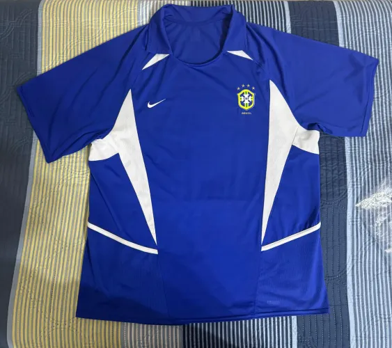 Camisa Oficial Seleção Brasileira 2002 GG Away