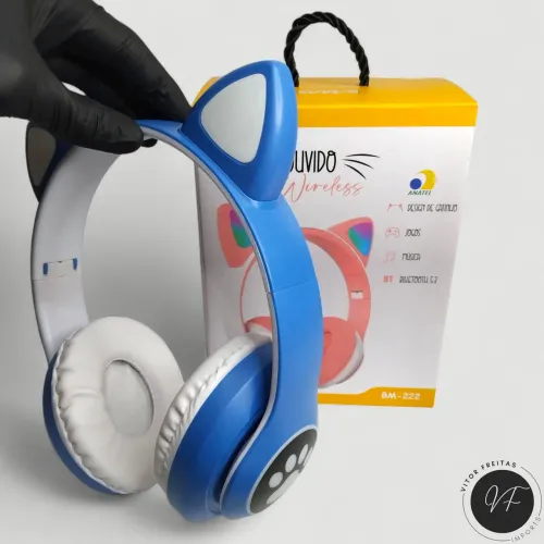 Fone Gatinho Bluetooth | Entrega Grátis em VCA