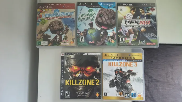 Lote 5 jogos originais PS3