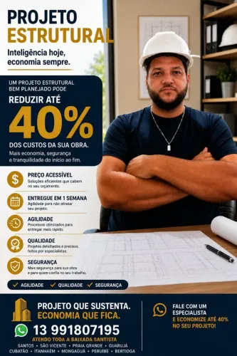 ENGENHEIRO CIVIL - PROJETOS ESTRUTURAL - OBRAS E REFORMAS