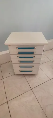 Carrinho Auxiliar Odontologico da Odontics - 6 Gavetas