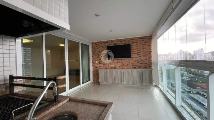 Apartamento 3 Dormitórios, 2 Vagas, Varanda Gourmet e Lazer Completono Boqueirão - Santos/