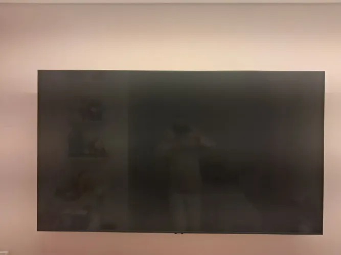 TV Samsung 65 polegadas, tela com defeito 