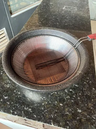 Bacia com cesto para fritadeira