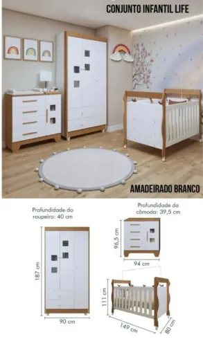 CONJUNTO INFANTIL LIFE R$1.699,00