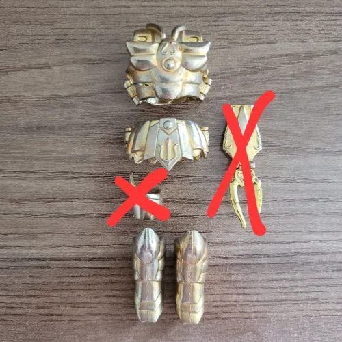 4 Peças Saint Cloth Milo de Escorpião da Bandai Saint Seiya Cavaleiros do Zodíaco