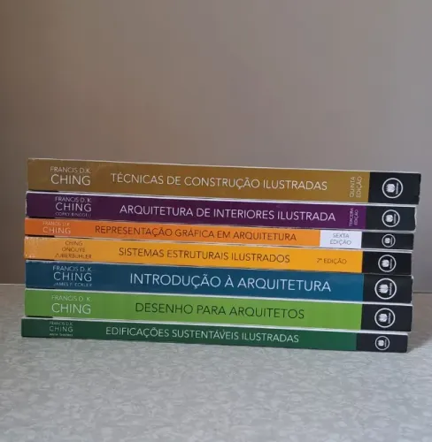 Kit 7 Livros Francis D.K. Ching - Arquitetura