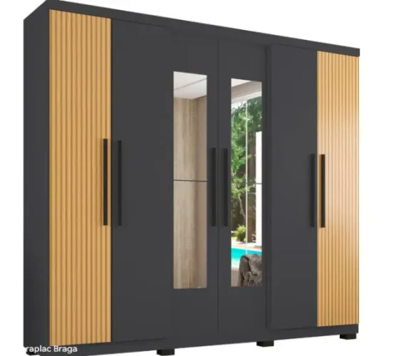 guarda roupa casal com espelho