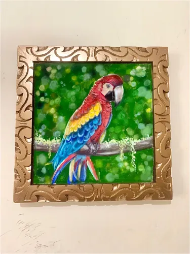 Quadro pintura acrílica feito a mão