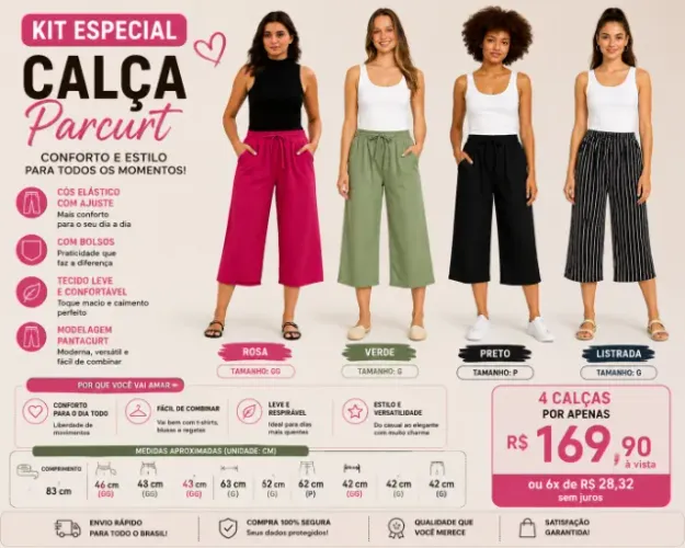 Kit Especial de Calça Parcurt